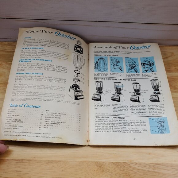 Osterizer Blender Spin Cookery Cookbook 1972 For Mixing Retro Kitchen Recipes - Picture 4 of 8